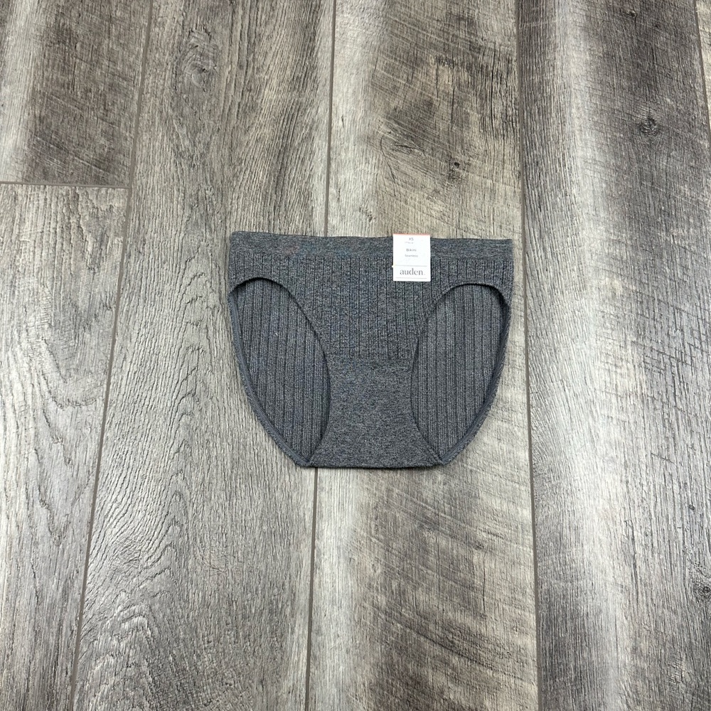 Auden Grey Ribbed‎ Bikini Underwear